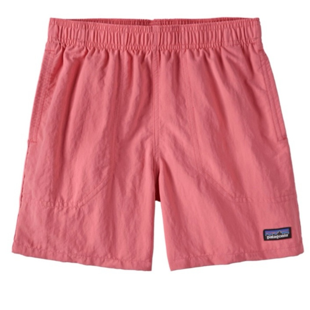 NWT Patagonia Kids 5” Baggies Lined Quick Dry Shorts Afternoon Pink sz Medium 10 - Picture 2 of 9